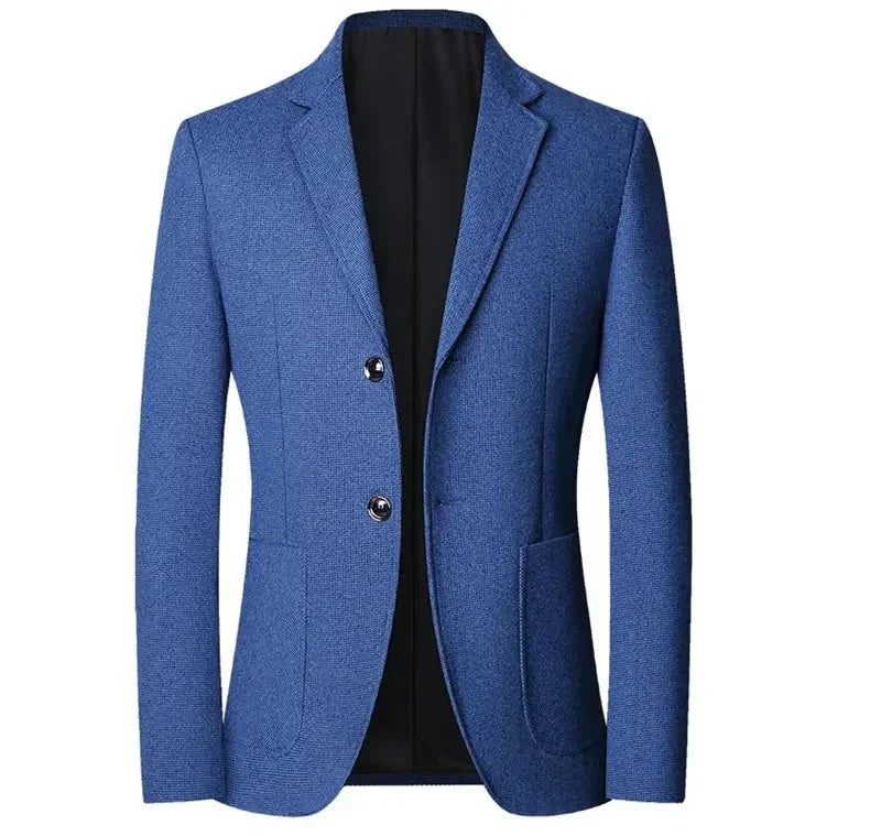 Blazer Masculino em Algodão Rauffstein RS030, modelagem estruturada, tecido premium e acabamento sofisticado para um visual moderno e versátil.