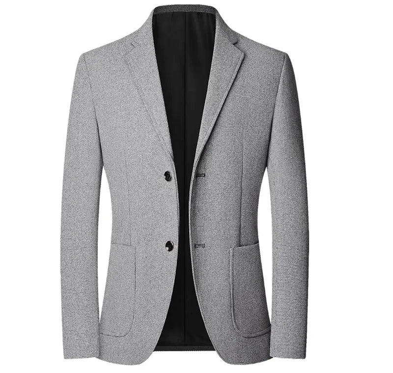 Blazer Masculino em Algodão Rauffstein RS030, modelagem estruturada, tecido premium e acabamento sofisticado para um visual moderno e versátil.