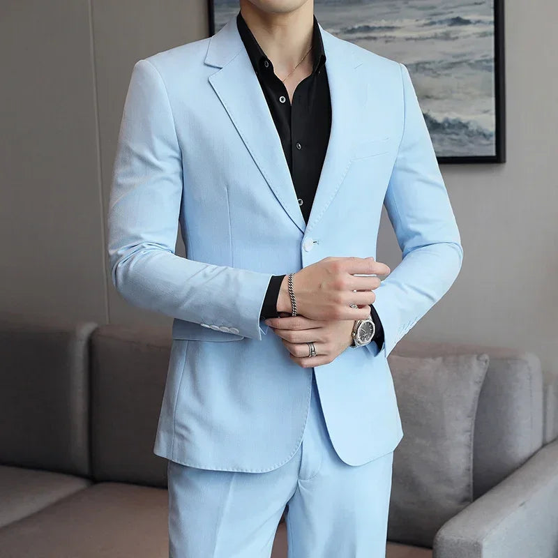 Blazer Masculino Rauffstein RS189, com corte regular e lapelas finas, perfeito para eventos formais ou looks casuais com estilo e conforto.