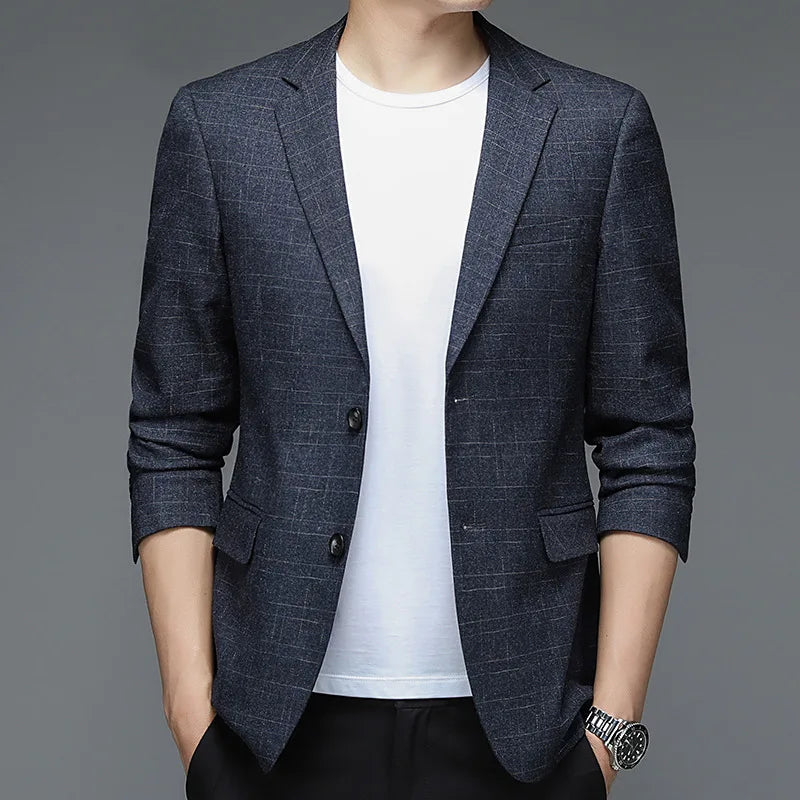 Blazer Masculino Rauffstein RS190, com corte clássico e tecido premium, perfeito para eventos formais, casuais ou ocasiões especiais.