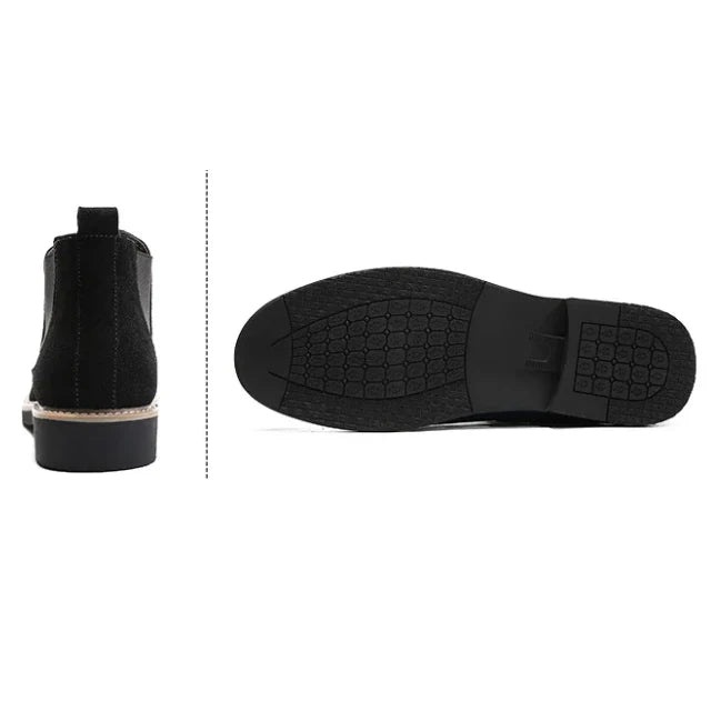 Bota Chelsea Camurça Rauffstein RS291 elegante, com camurça premium e design moderno, ideal para visuais casuais e formais.