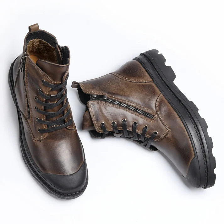Bota Coturno Masculino Rauffstein RS295 militar, com design moderno, ideal para visuais casuais e situações exigentes com conforto.