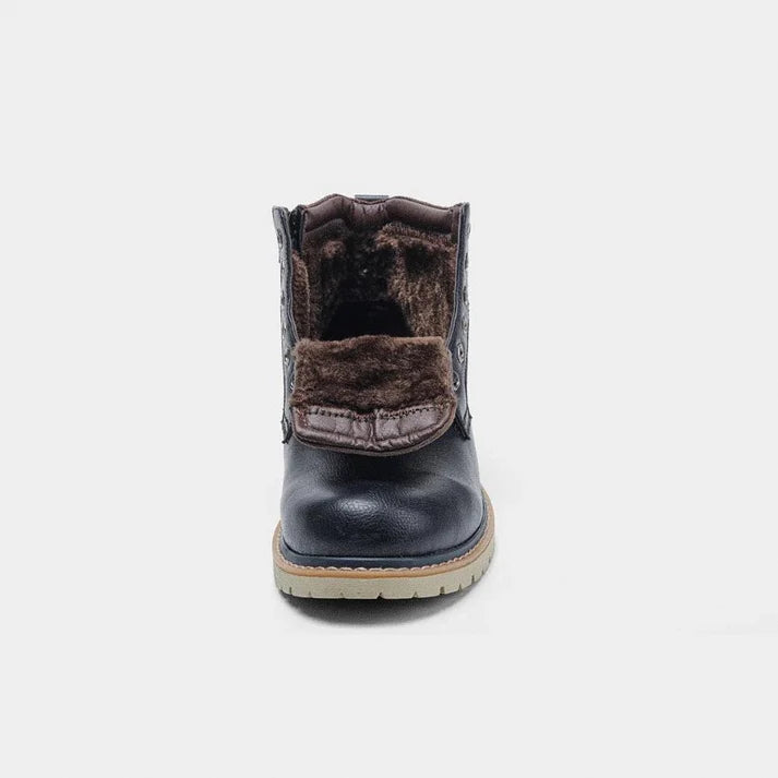 Bota Masculina de Couro Rauffstein RS296 robusta, com couro premium e design elegante, ideal para visuais autênticos com conforto.