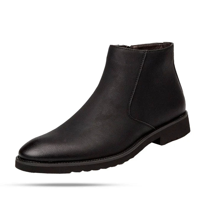 Bota Masculina de Couro Rauffstein RS290 elegante, com couro premium e design sofisticado, ideal para visuais casuais e formais.