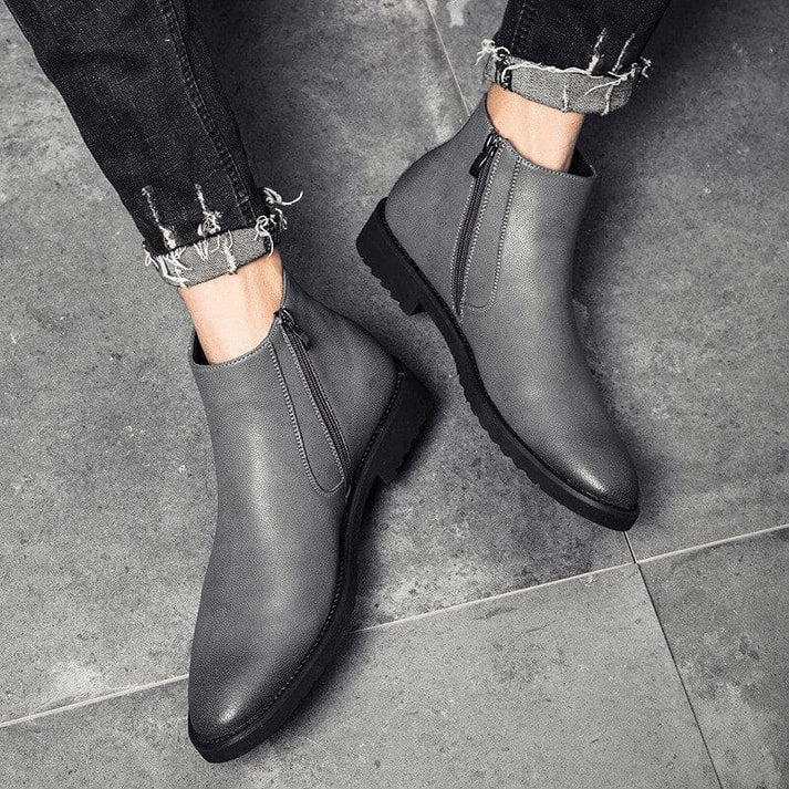 Bota Masculina de Couro Rauffstein RS290 elegante, com couro premium e design sofisticado, ideal para visuais casuais e formais.