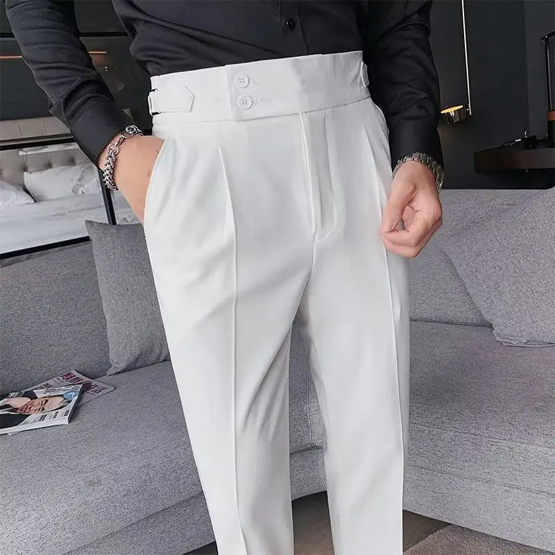 Calça de Alfaiataria Masculina Rauffstein RS200, com corte clássico e tecido premium, perfeita para eventos formais, corporativos ou looks elegantes.