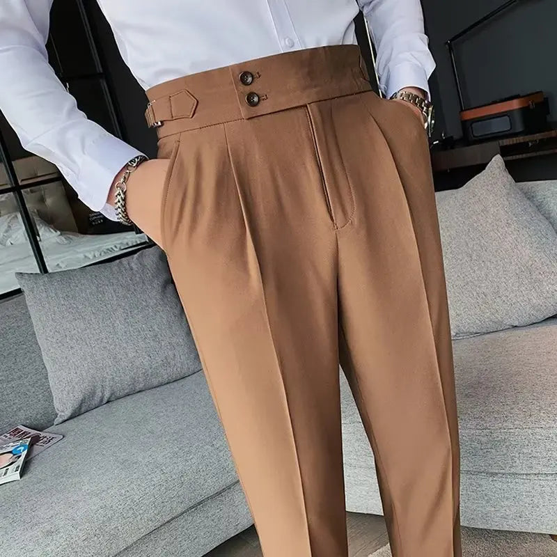 Calça de Alfaiataria Masculina Rauffstein RS200, com corte clássico e tecido premium, perfeita para eventos formais, corporativos ou looks elegantes.