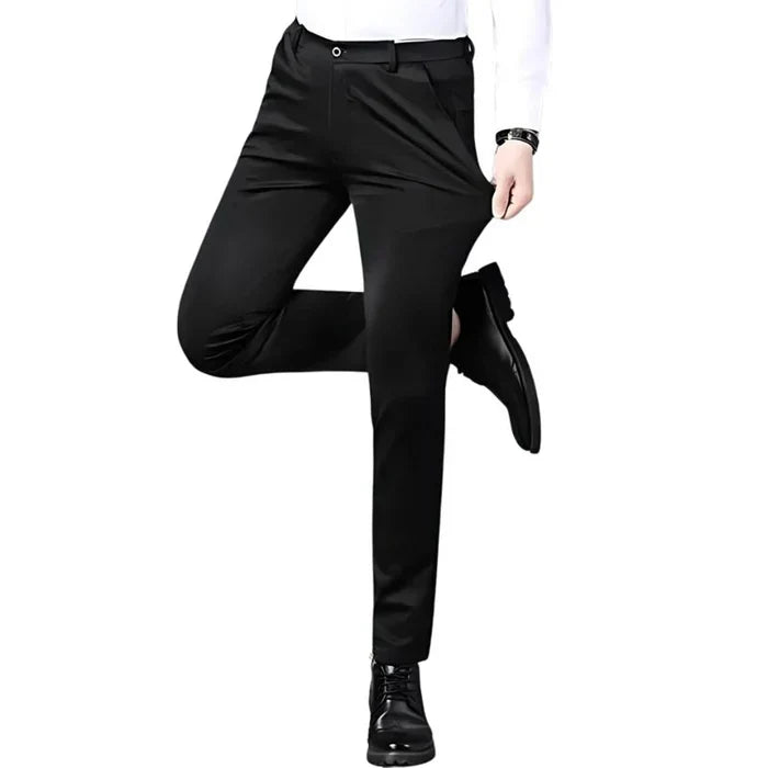 Calça Social Masculina Rauffstein RS205, com corte clássico, perfeita para eventos formais ou corporativos com conforto e sofisticação.