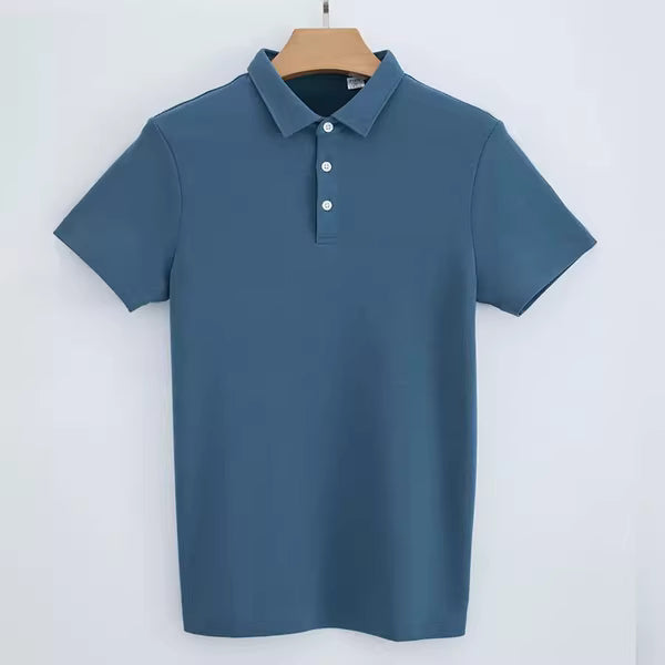 Camisa Polo Masculina Rauffstein RS006, tecido premium, modelagem refinada e toque macio para um visual sofisticado e confortável.