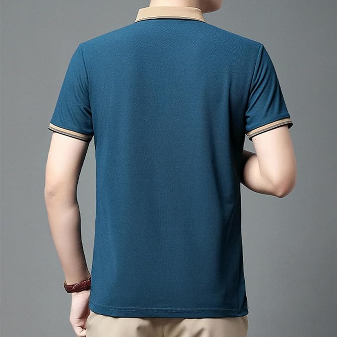 Camisa Polo Masculina Rauffstein RS239 elegante, com bordado refinado e design atemporal, ideal para visuais casuais e formais com conforto.
