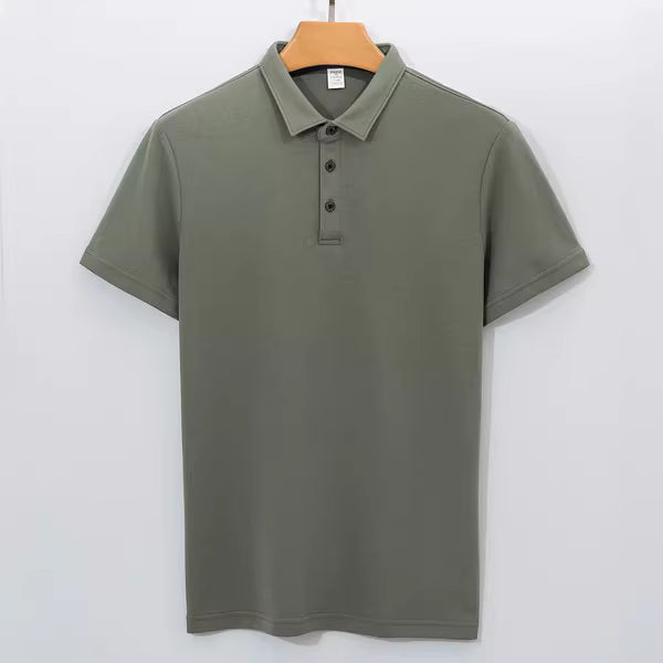 Camisa Polo Masculina Rauffstein RS006, tecido premium, modelagem refinada e toque macio para um visual sofisticado e confortável.