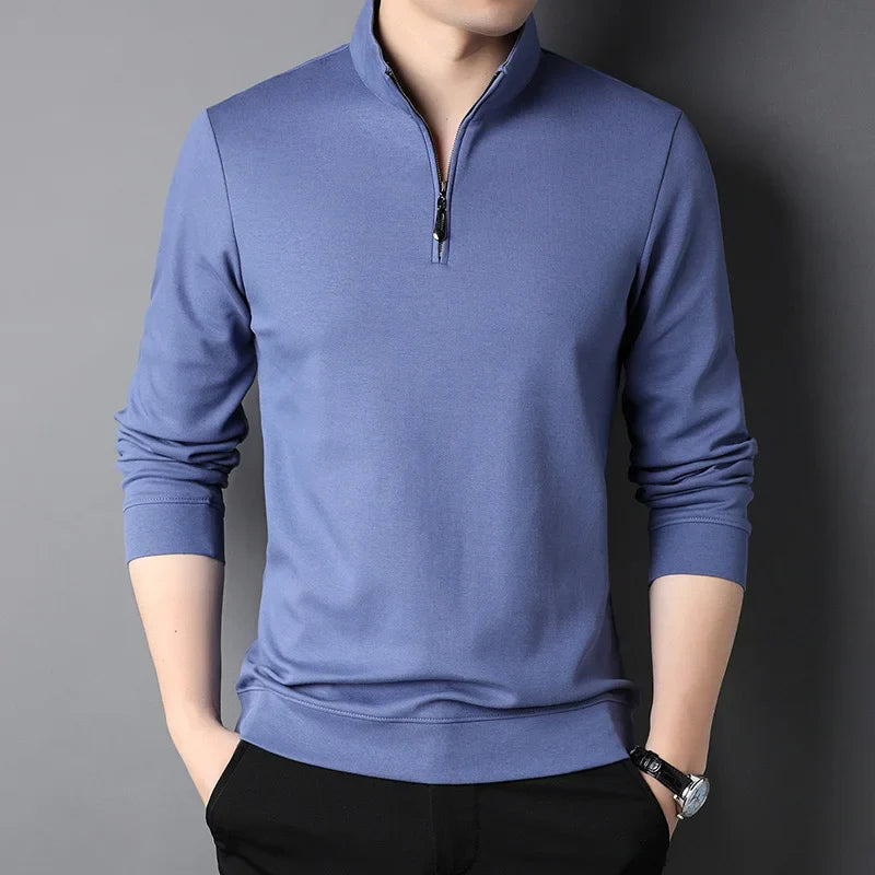 Camisa Social Masculina Rauffstein RS058, modelagem slim fit, gola clássica e acabamento refinado para um estilo sofisticado.