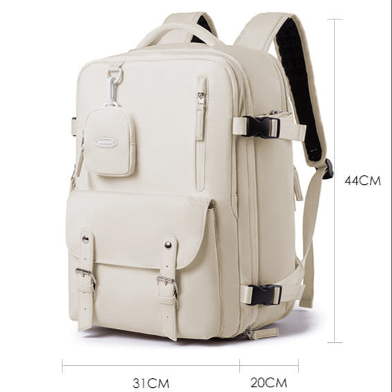 Mochila Viagem Rauffstein RS413 prática, com tecido Oxford impermeável e multicompartimentos, perfeita para viagens ou uso diário com conforto.