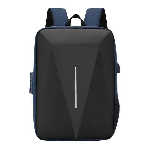 Mochila Executiva Rauffstein RS409 prática, com tecido impermeável e porta USB, perfeita para notebook 15" em viagens ou trabalho com sofisticação.