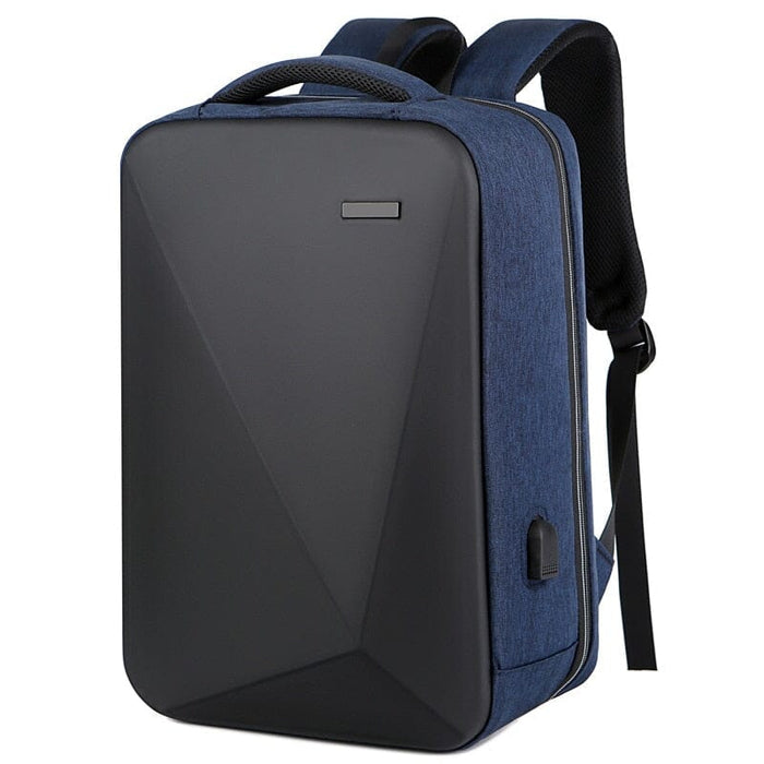 Mochila Executiva Rauffstein RS411 elegante, com tecido impermeável e porta USB, perfeita para notebook 15" em viagens ou trabalho com conforto.