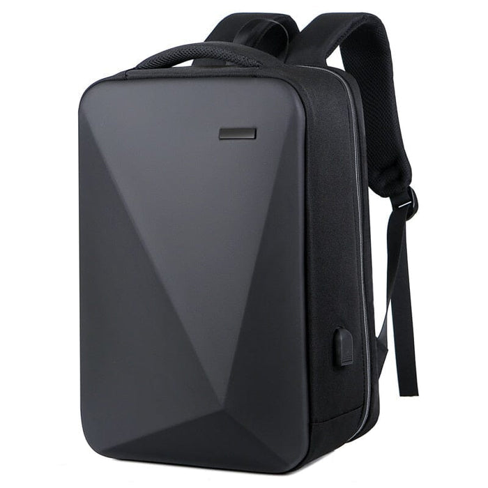 Mochila Executiva Rauffstein RS411 elegante, com tecido impermeável e porta USB, perfeita para notebook 15" em viagens ou trabalho com conforto.