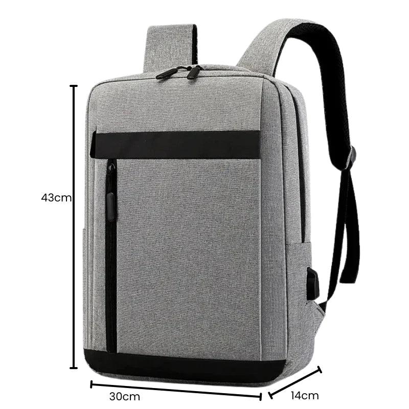 Mochila Executiva Rauffstein RS088 com compartimento para notebook 15", porta USB e alças acolchoadas para máximo conforto e praticidade.