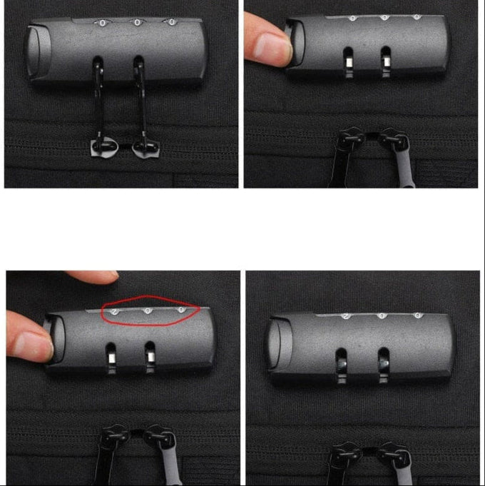 Mochila Executiva Rauffstein RS409 prática, com tecido impermeável e porta USB, perfeita para notebook 15" em viagens ou trabalho com sofisticação.