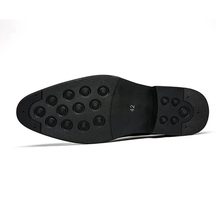 Sapato Derby em Couro Rauffstein RS361 clássico, com couro lustrado e cadarço trançado, ideal para visuais sociais.
