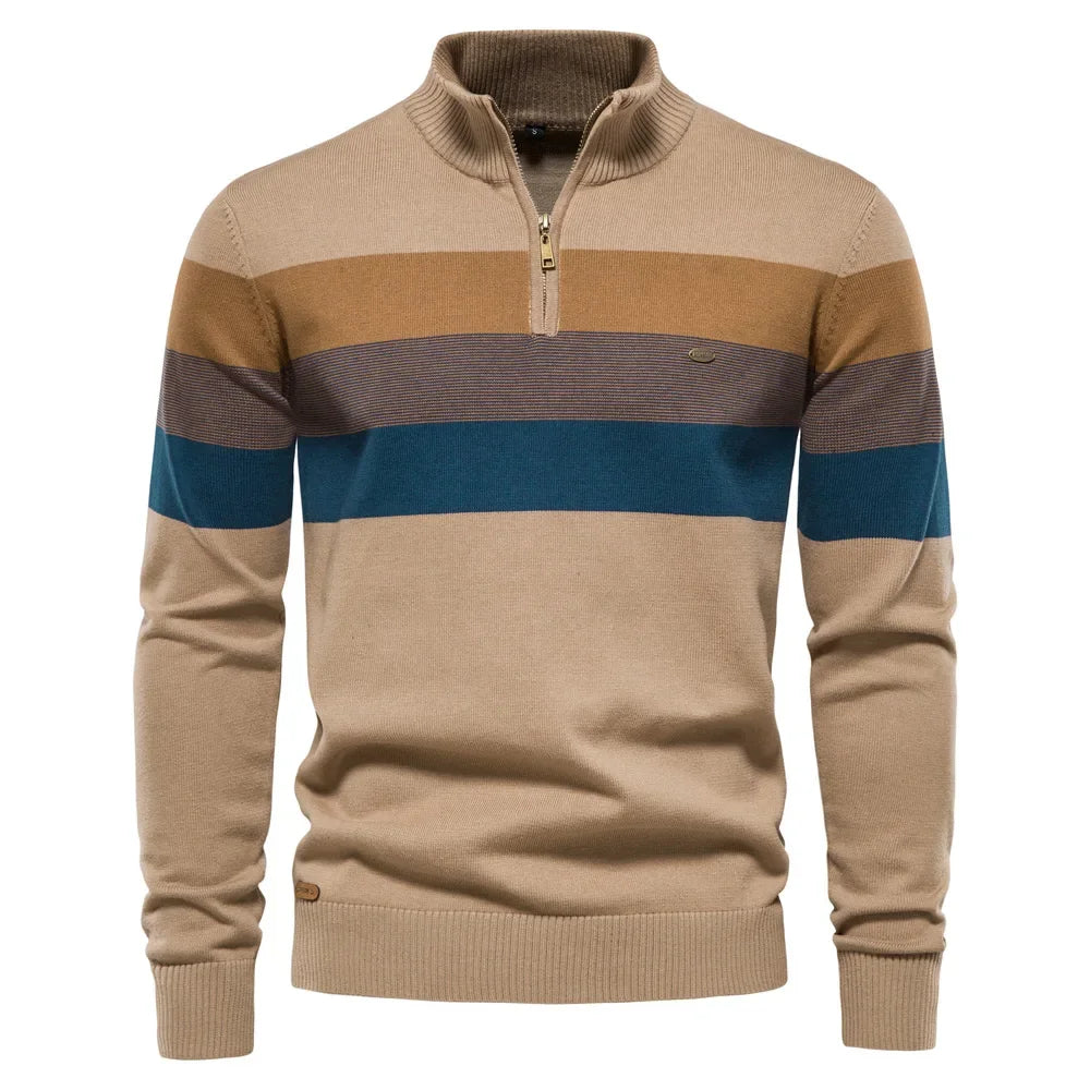 Suéter Masculino Rauffstein RS172, com modelagem ajustada e gola careca, perfeito para inverno em ocasiões casuais ou formais com estilo.