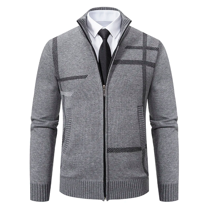 Suéter Masculino Rauffstein RS174, com gola redonda e modelagem slim fit, perfeito para inverno em ocasiões casuais ou formais com estilo.