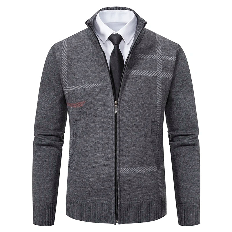 Suéter Masculino Rauffstein RS174, com gola redonda e modelagem slim fit, perfeito para inverno em ocasiões casuais ou formais com estilo.