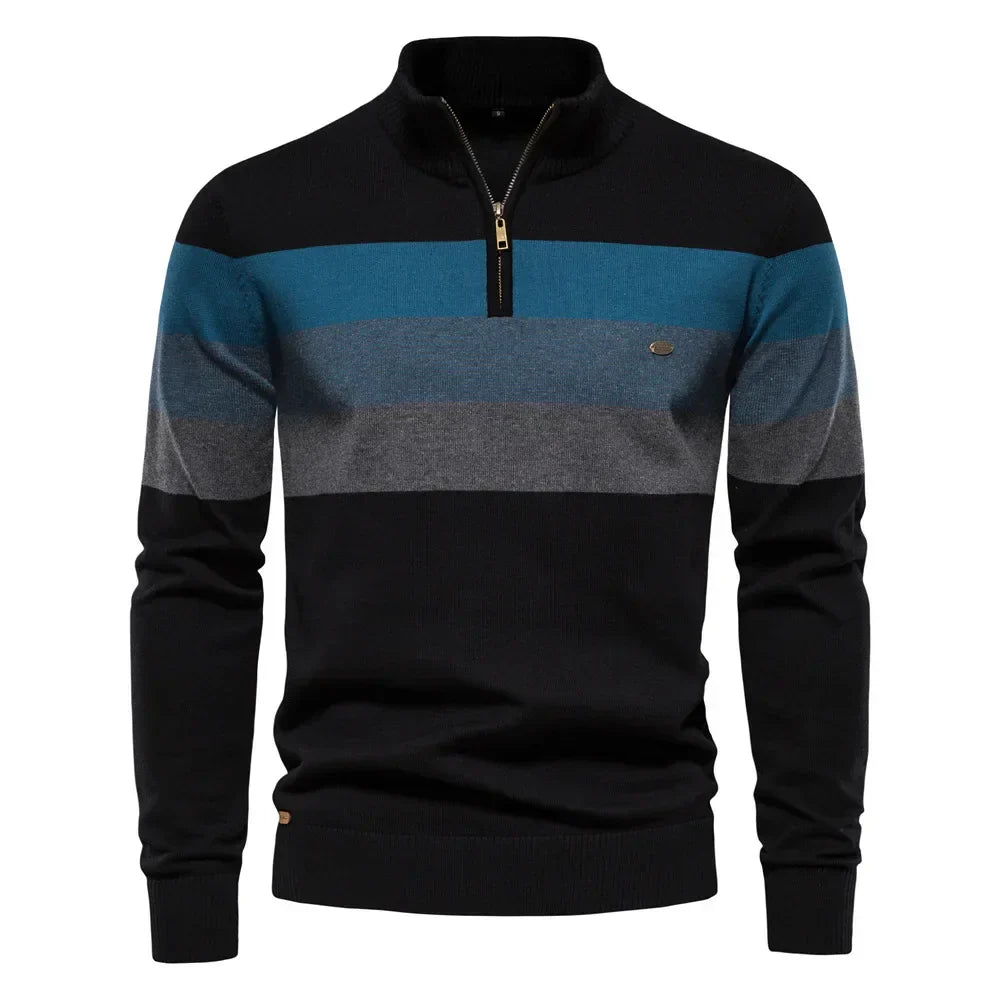 Suéter Masculino Rauffstein RS172, com modelagem ajustada e gola careca, perfeito para inverno em ocasiões casuais ou formais com estilo.