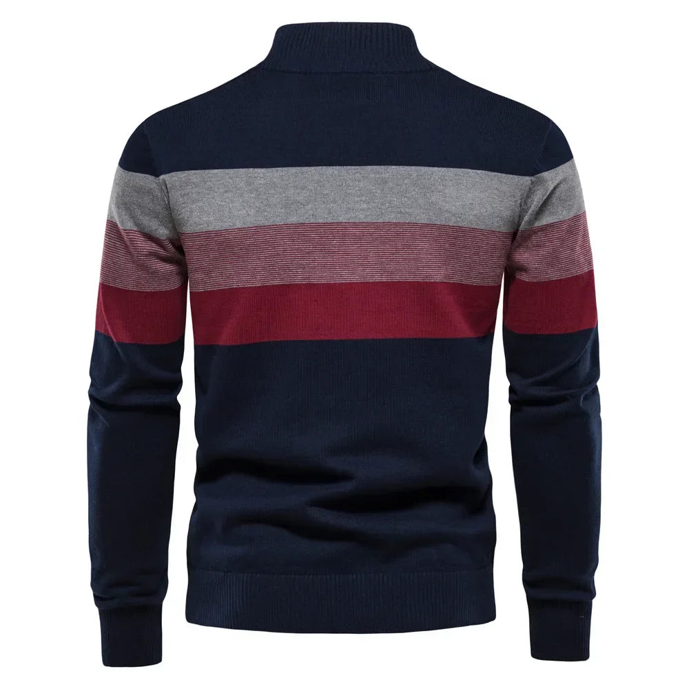 Suéter Masculino Rauffstein RS172, com modelagem ajustada e gola careca, perfeito para inverno em ocasiões casuais ou formais com estilo.