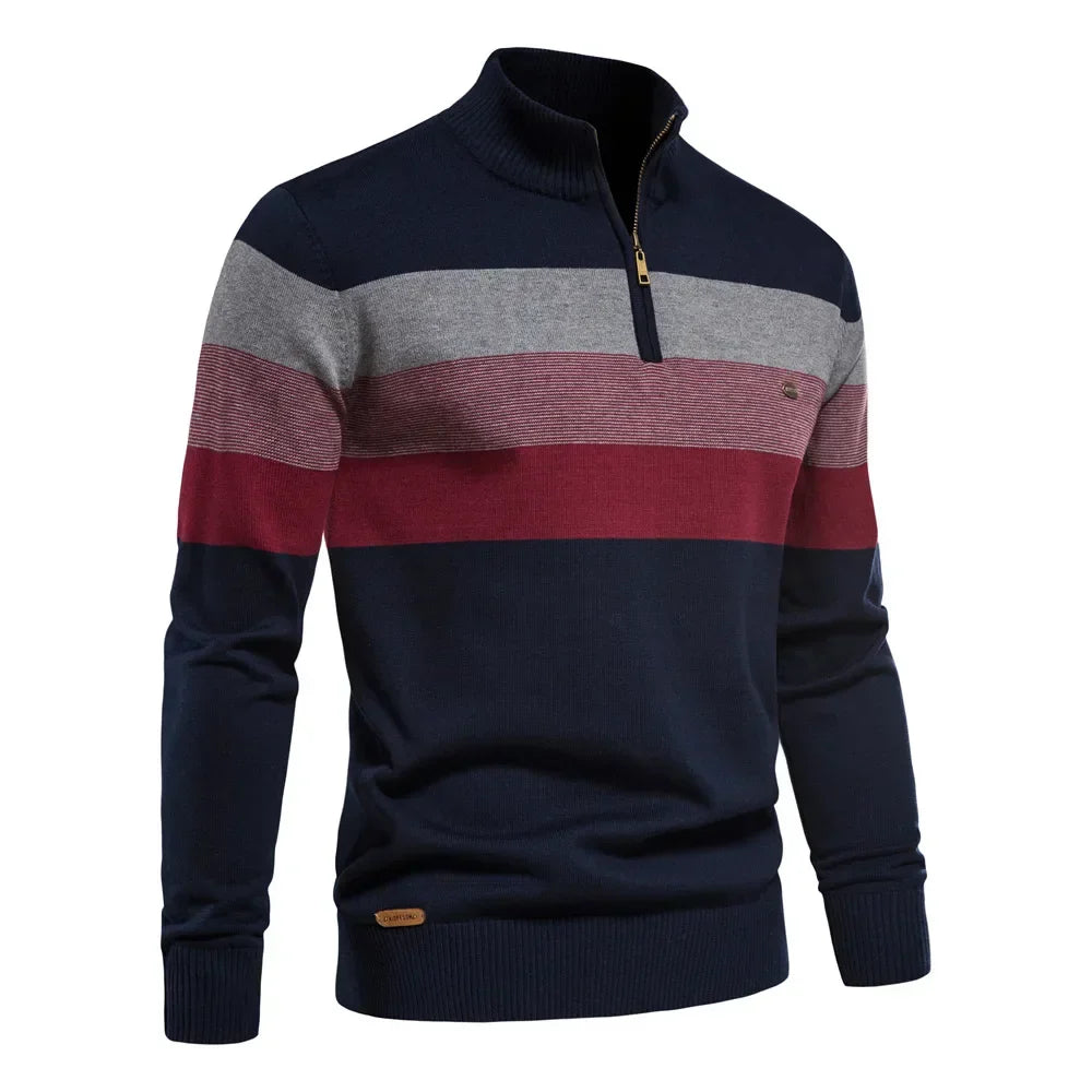 Suéter Masculino Rauffstein RS172, com modelagem ajustada e gola careca, perfeito para inverno em ocasiões casuais ou formais com estilo.