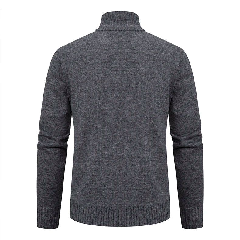 Suéter Masculino Rauffstein RS174, com gola redonda e modelagem slim fit, perfeito para inverno em ocasiões casuais ou formais com estilo.