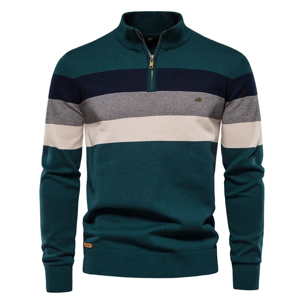 Suéter Masculino Rauffstein RS172, com modelagem ajustada e gola careca, perfeito para inverno em ocasiões casuais ou formais com estilo.