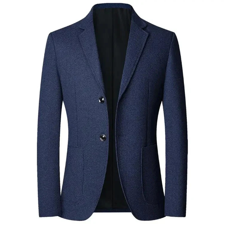 Blazer Masculino em Algodão Rauffstein RS030, modelagem estruturada, tecido premium e acabamento sofisticado para um visual moderno e versátil.