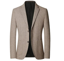 Blazer Masculino em Algodão Rauffstein RS030, modelagem estruturada, tecido premium e acabamento sofisticado para um visual moderno e versátil.