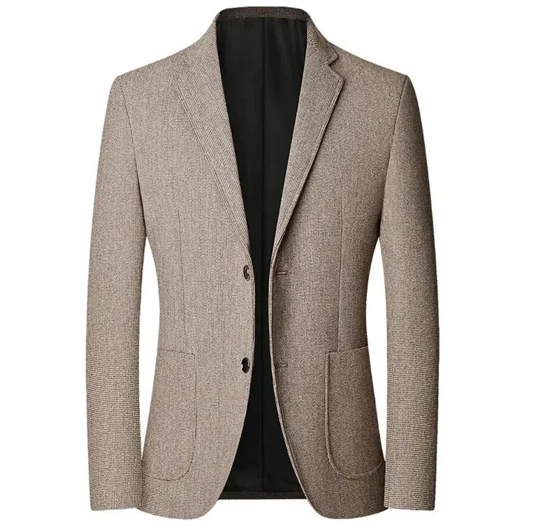 Blazer Masculino em Algodão Rauffstein RS030, modelagem estruturada, tecido premium e acabamento sofisticado para um visual moderno e versátil.