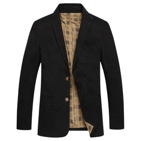 Blazer Masculino em Algodão Rauffstein RS032, modelagem estruturada, tecido premium e detalhes refinados para um look elegante e moderno.