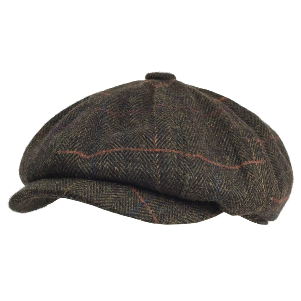 Boina Italiana de Lã Masculina Rauffstein RS371 sofisticada, com lã premium e design clássico, perfeita para visuais casuais ou formais com estilo.