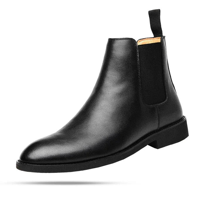 Bota Chelsea Masculina Rauffstein RS279 clássica, com couro premium e design vitoriano, ideal para visuais casuais e formais.