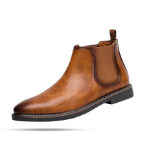 Bota Chelsea Masculina Rauffstein RS284 clássica, com couro nobre e design vitoriano, ideal para visuais casuais e formais.