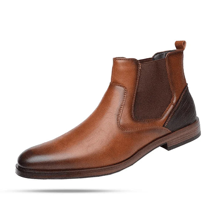 Bota Chelsea Masculina Rauffstein RS294 vitoriana, com design clássico, ideal para visuais rurais e trabalho com conforto e sofisticação.