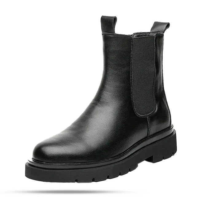 Bota Chelsea Cano Alto Rauffstein RS286 clássica, com couro pré-hidratado e design britânico, ideal para visuais casuais e formais.