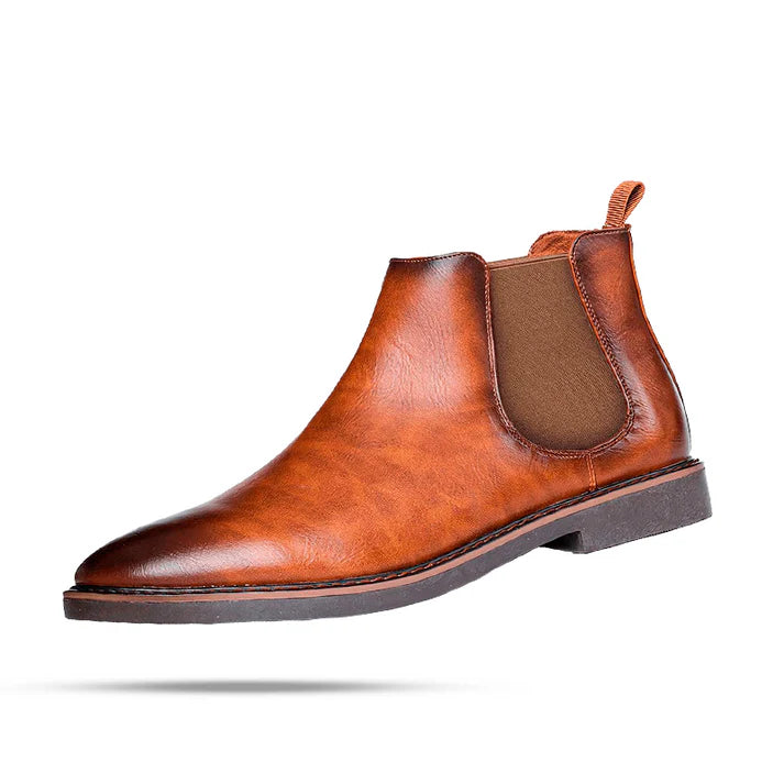 Bota Chelsea de Couro Rauffstein RS281 clássica, com couro premium e proteção térmica, ideal para o inverno com conforto.