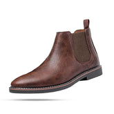 Bota Chelsea Masculina Rauffstein RS284 clássica, com couro nobre e design vitoriano, ideal para visuais casuais e formais.
