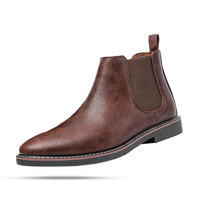 Bota Chelsea Masculina Rauffstein RS284 clássica, com couro nobre e design vitoriano, ideal para visuais casuais e formais.