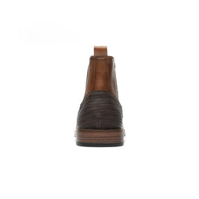 Bota Chelsea Masculina Rauffstein RS294 vitoriana, com design clássico, ideal para visuais rurais e trabalho com conforto e sofisticação.