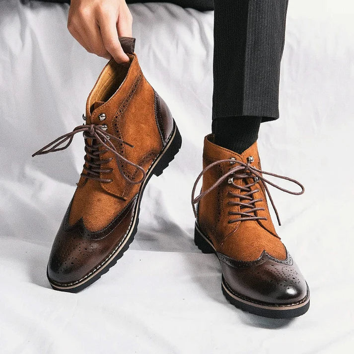 Bota Dress Masculina Rauffstein RS297 elegante, com couro premium, ideal para visuais formais e casuais com conforto e sofisticação.