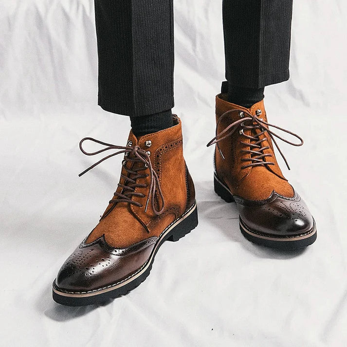Bota Dress Masculina Rauffstein RS297 elegante, com couro premium, ideal para visuais formais e casuais com conforto e sofisticação.