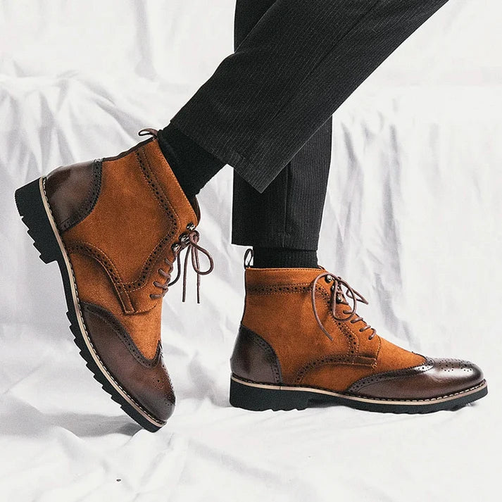 Bota Dress Masculina Rauffstein RS297 elegante, com couro premium, ideal para visuais formais e casuais com conforto e sofisticação.