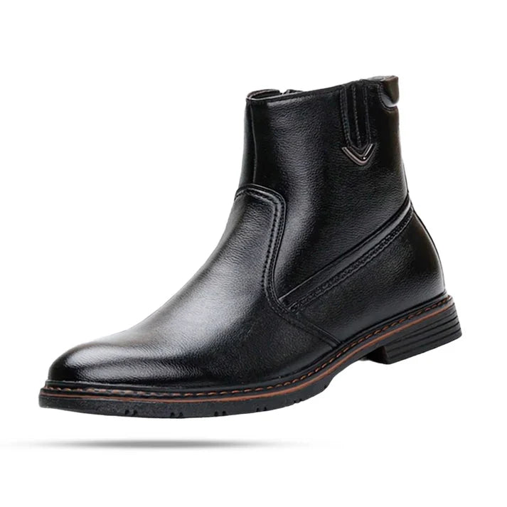 Bota Couro Forrada Rauffstein RS293 rústica, com couro premium e interior forrado, ideal para trabalho no campo com conforto.