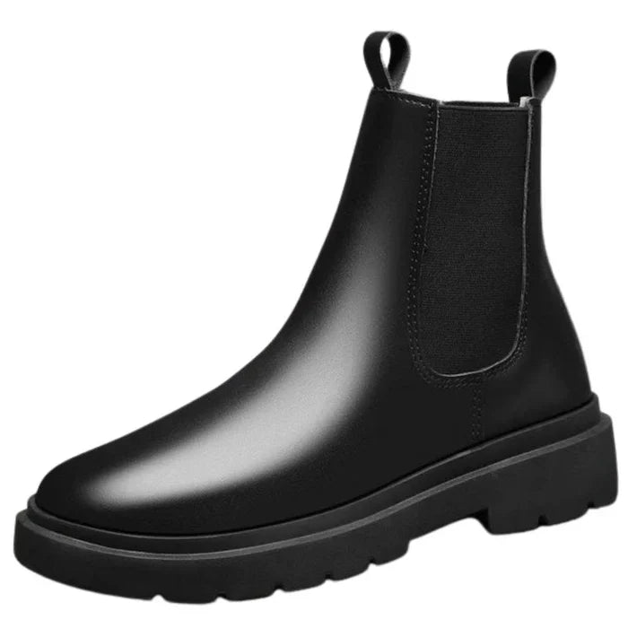 Bota Masculina Chelsea em Couro Rauffstein RS043, couro premium, solado antiderrapante e design versátil para composições casuais e formais.