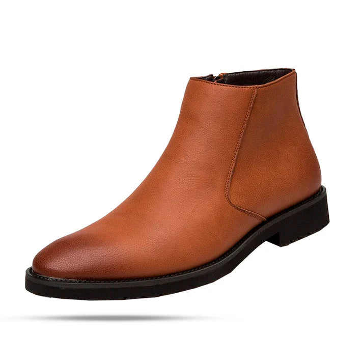 Bota Masculina de Couro Rauffstein RS290 elegante, com couro premium e design sofisticado, ideal para visuais casuais e formais.